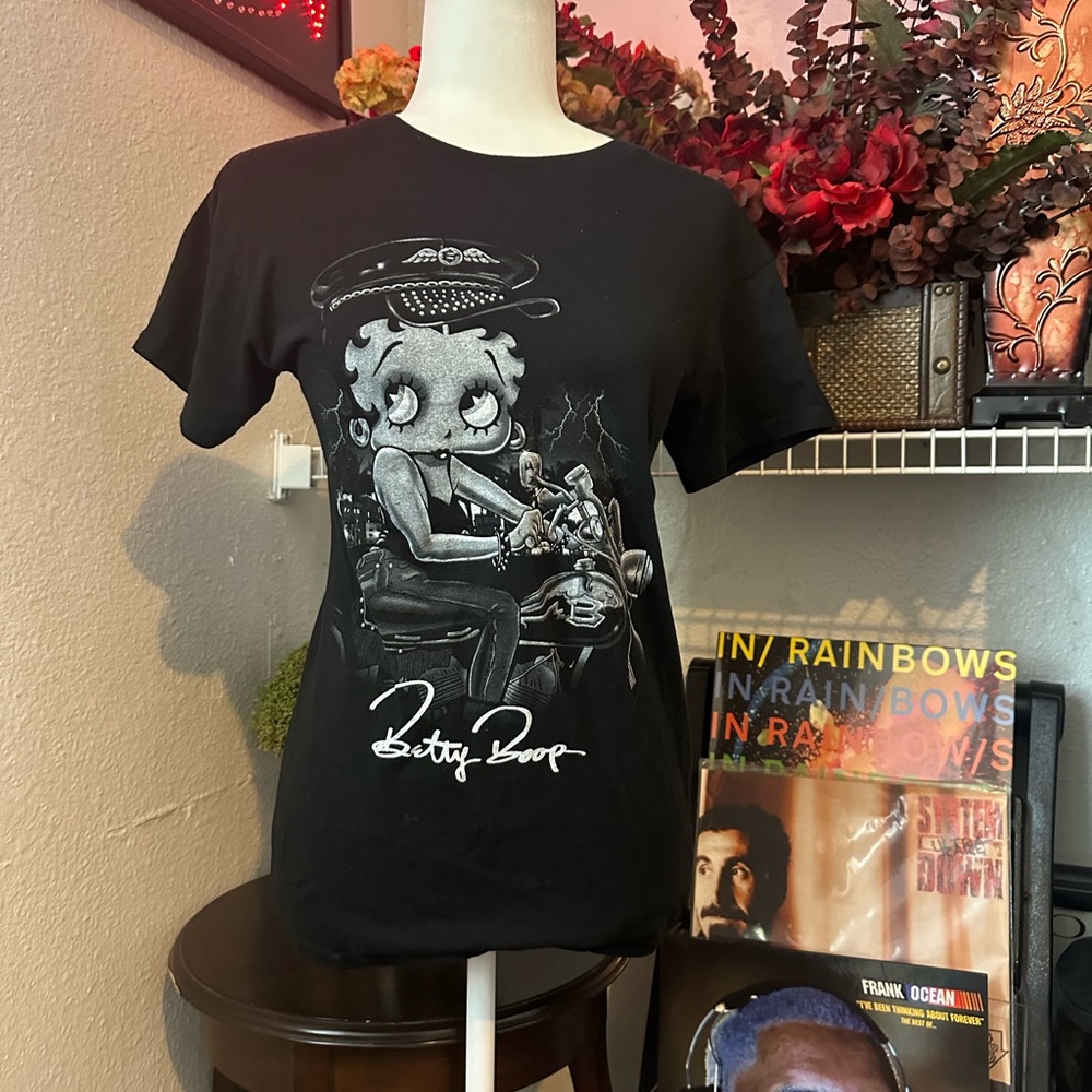 Betty Boop Black Graphic T-Shirt